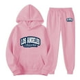 thumbnail image 1 of Zylarhe Autumn And Winter Men's Personality Letter Print Hoodie Loose Sweatshirt Fashion Casual Sports Set Mens Suit Coats, 1 of 2