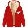 thumbnail image 1 of Zylarhe Autumn/winter Lamb Coat Plus Thick Hooded Cardigan Plus Size Coat Zip up Hoodie Mens, 1 of 2