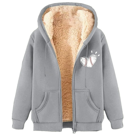 Zylarhe Autumn/winter Lamb Coat Plus Thick Hooded Cardigan Plus Size Coat Zip up Hoodie Mens