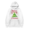 thumbnail image 1 of Zylarhe Boys Girls Sweatshirts Festive Snowflake Print Kids Holiday Pullover Cozy Sweater For Seasonal Family Celebrations 8-9 Years White, 1 of 3