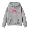 thumbnail image 1 of Zylarhe Boys Girls Sweatshirts Themed Girls Long Sleeve Pullover Hoodie with Playful Graphics for Outdoor Play 8-9 Years Grey, 1 of 3