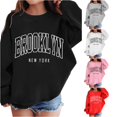 thumbnail image 1 of Zylarhe Boys Sweatshirts Girl Graphic Prints Sweatshirt Crewneck Long Sleeve Cute Drop Shoulder Pullover Tops with Soft Touch Black 9-10 Years, 1 of 6