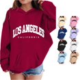 thumbnail image 1 of Zylarhe Boys Sweatshirts Girls Hoodies and Sweatshirts for Girls Cute Long Sleeve Pullover Sweatshirt for Kids Comfortable Daily Wear Red 7-8 Years, 1 of 4