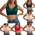 thumbnail image 1 of Zylarhe Bras for Women, Women's Strapless Underwear Women's Thin Model Cup Big Chest Small Thin Gathering Sag No Underwire Bra Womens Bra Push up Green 42, 1 of 5