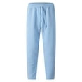 thumbnail image 1 of Zylarhe Casual Pants for Men Europe And The United States Men's New Casual Jacquard Drawstring Loose Casual Solid Color Pockets Sports Pants Men Rave Bottoms, 1 of 5