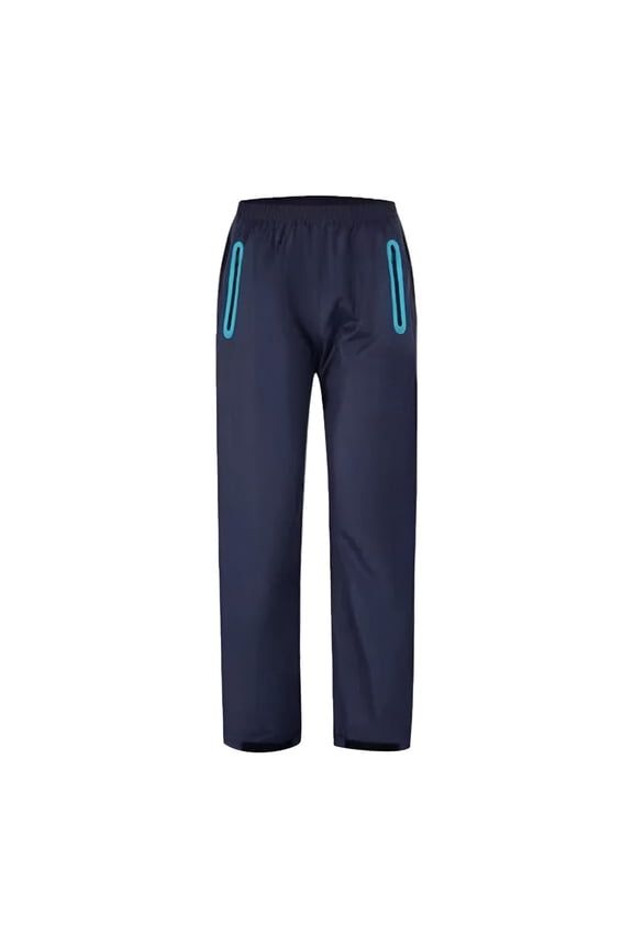 Casual Pants for Men, Men's Breathable Cargo Pants Lightweight Hiking Overpants Functional Thin Double Layer Outdoor Work Pants for Neutral Adult Blue XL