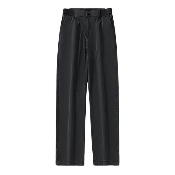 Zylarhe Casual Pants for Men Men's Lessel Wide Leg Pants Youth Large Size Loose Straight Leg Pants Korean Version Of The Trend Casual Pants E Motion Pants for Men