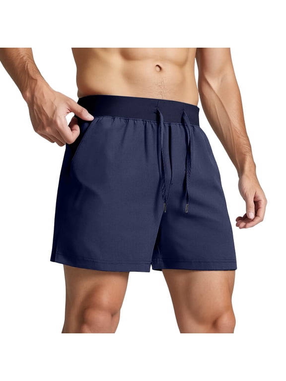 Casual Pants for Men Men's Running Shorts With Zipper Pockets 7"/ 5" / 9" Lightweight Basketball Gym Workout Athletic Shorts For Men Memory Boy
