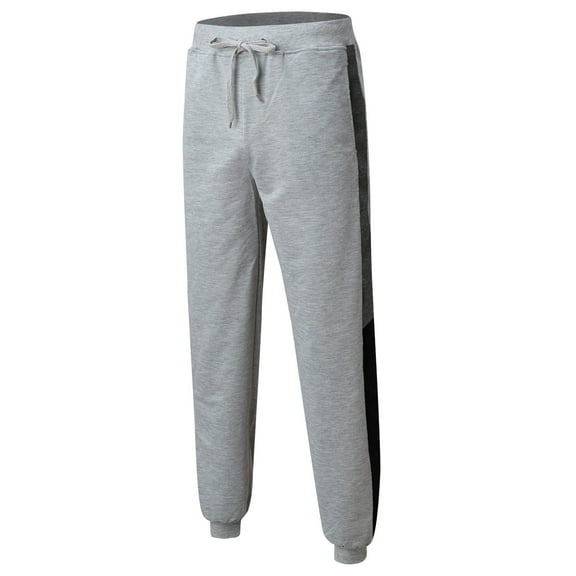 Zylarhe Casual Pants for Men Men's Slim Fit Casual Pants For Daily Wear Outdoor Sports Comfortable Stretch Trousers With Color Block Design Ideal For Spring Autumn Winter