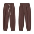 thumbnail image 1 of Zylarhe Casual Pants for Men Boys Girls Solid Pants Jogger Sweatpants With Pockets Warm Kids Trousers Casual Pants Bedroom with, 1 of 6