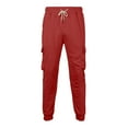 thumbnail image 1 of Zylarhe Casual Pants for Men Men's Casual Cargo Pants With Pockets And Drawstring Stylish Athletic Long Trousers For Outdoor And Daily Wear Outdoor, 1 of 8