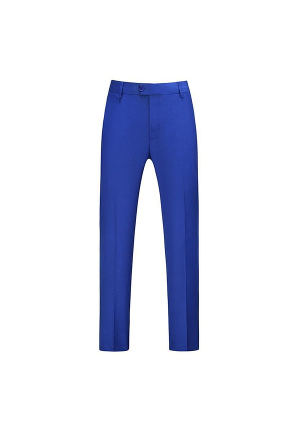 Casual Pants for Men Men's Classic Veneer Crease Flat Head Chinos Mature Men's Straight Leg Pants Glitter Foam Star