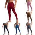 thumbnail image 1 of Zylarhe Casual Pants for Men, Men's High Performance Compression Pants With Side Pockets For Gym Running Cycling And Athletic Training Red XXXL, 1 of 6