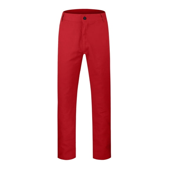 Zylarhe Casual Pants for Men Men's Solid Color Skinny Casual Pants Seasonal Belted Drawstring Pants Timber Creek by Men's Pants