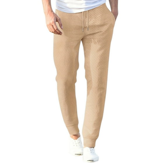 Zylarhe Casual Pants for Men Mens Casual Sports Pants Loose Fit Versatile Casual Pants Soft Comfortable Warm Sweatpants 10 Memory Foam