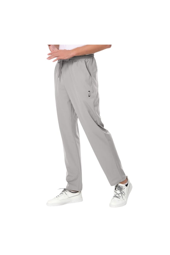 Casual Pants for Men Mens Ice Silk Quick Drying High Spring Outdoor Sweatpants Drawstring Stretch Pants Cute