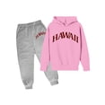 thumbnail image 1 of Zylarhe Girls Boys Sweatshirt Girls Outfits&Set Children's Hoodie Pullover Set Printed Hoodie Set On Underwear Long Sleeve Casual Wear for Kids 2023 Pink 5-6 Years, 1 of 2