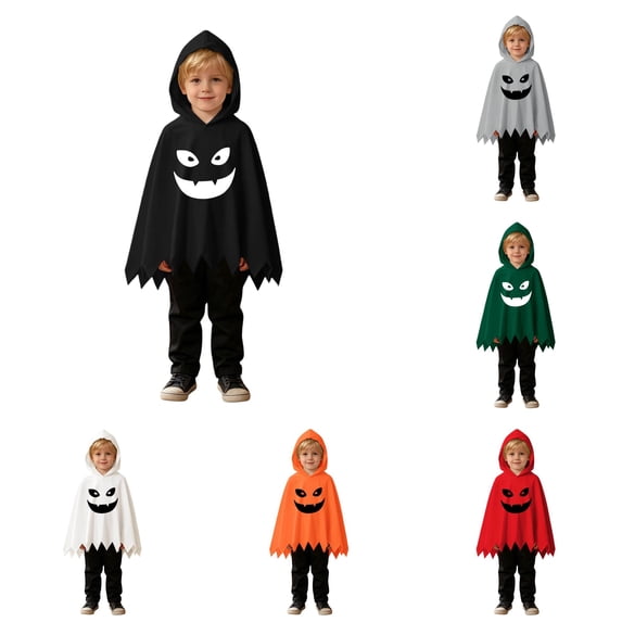 Zylarhe Girls Halloween Cape Top Pants Set Long Sleeve Fall Winter Toddler Two Piece Black 9-12 Months