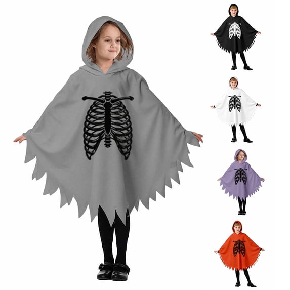 Zylarhe Girls Halloween Jumpsuits Dance Stage Performance Party Outfit Playful Home Wear for Toddlers Grey 5-6 Years