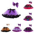 thumbnail image 1 of Zylarhe Girls Halloween Party Dance Ballet Tulle Skirt with Bow Hairpin Set for Kids Purple 2-4 Years, 1 of 4