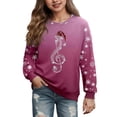 thumbnail image 1 of Zylarhe Girls Hoodies & Sweatshirts Christmas Cozy Pullover Sweater for Kids Casual Fashion 7-8 Years Pink, 1 of 4