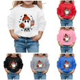 thumbnail image 1 of Zylarhe Halloween Sweatshirts for Kids Boys Girls Pullover Casual Loose Children Round Neck Long Sleeve Hoodie White 11-12 Years, 1 of 4
