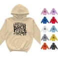 thumbnail image 1 of Zylarhe Halloween Sweatshirts for Kids Kids Hoodie Sweatshirt Print for Boys Cozy Graphic Pullover Playful Theme Khaki 13-14 Years, 1 of 4