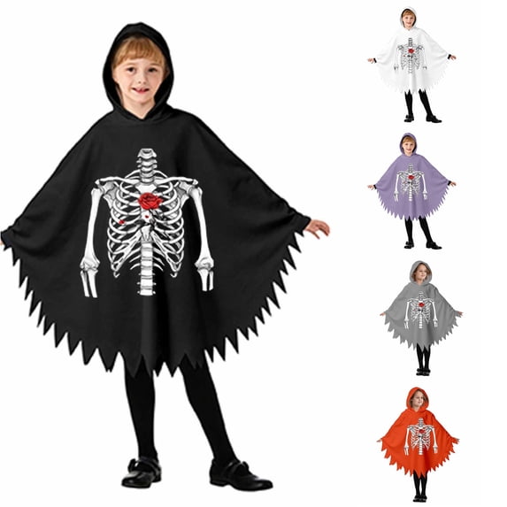 Zylarhe Kids Halloween Jumpsuits Dance Stage Performance Party Outfit Playful Home Wear for Toddlers Black 3-4 Years