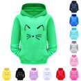 thumbnail image 1 of Zylarhe Kids Sweatshirts Girls Casual Crewneck Sweatshirts Long Sleeve Cute Pullover Oversized Lightweight Tops with Soft Comfortable Feel Green 3-4 Years, 1 of 4