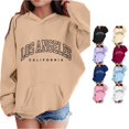 thumbnail image 1 of Zylarhe Kids Sweatshirts Girls Hoodies and Sweatshirts for Girls Cute Long Sleeve Pullover Sweatshirt for Kids Casual Style Khaki 5-6 Years, 1 of 4