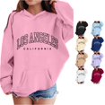 thumbnail image 1 of Zylarhe Kids Sweatshirts Girls Hoodies and Sweatshirts for Girls Cute Long Sleeve Pullover Sweatshirt for Kids Casual Style Pink 9-10 Years, 1 of 4