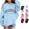 thumbnail image 1 of Zylarhe Kids Sweatshirts Girls Hoodies and Sweatshirts for Girls Cute Long Sleeve Pullover Sweatshirt for Kids Casual Style Sky Blue 3-4 Years, 1 of 4
