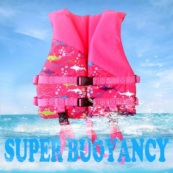 Zylarhe Life Jackets for Kids,Girls Swimwear Life Vest for Toddlers and Kids - Safe Water Activity Vest for Pool Beach Outdoor Summer Play 2-10 Years Hot Pink 2-10 Years