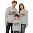 thumbnail image 1 of Zylarhe Matching Christmas Sweater for Family Merry Christmas Couples Xmas Graphic Sweatshirts Soft Matching Sets L Grey, 1 of 5