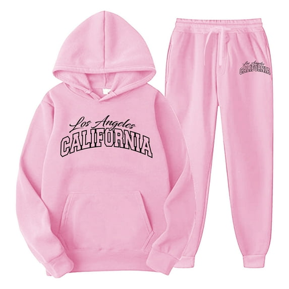 Zylarhe Men And Women Autumn And Winter Fashion Casual Letter Printed Hoodie Sweatshirt Sweater Pants Casual Suit 32r Suit