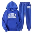 thumbnail image 1 of Zylarhe Men And Women Sports Suit Autumn And Winter Leisure Hooded Sweater Pants With Tassels Sports Suit Slim Fitted Suits for Men, 1 of 2