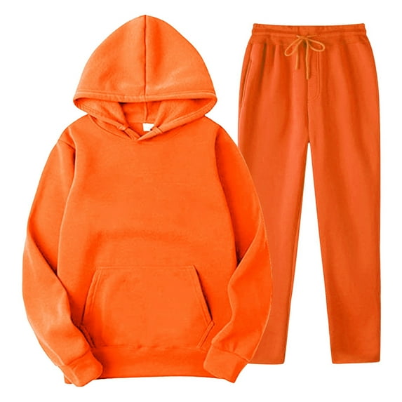 Zylarhe Men And Women Sports Suit Autumn And Winter Leisure Solid Color Hooded Sweater Pants With Tassels Sports Suit Slim Suits