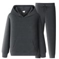 thumbnail image 1 of Zylarhe Men And Women Sports Suit Autumn And Winter Leisure Solid Color Hooded Sweater Pants With Tassels Sports Suit Suits Memorabilia, 1 of 3