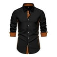 thumbnail image 1 of Zylarhe Men T Shirts 2024 Men's Casual Fashion Long Sleeved Shirt Men's Big And Tall Shirts, 1 of 4