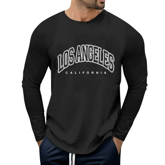 Zylarhe Men T Shirts Male Autumn And Winter Fashion Printed Round Neck Long Sleeve T Shirt Retro Full Print Tops Mens Compression Shirts