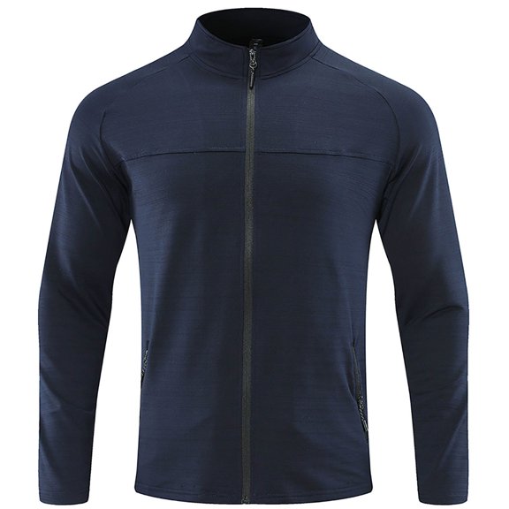 Zylarhe Men T Shirts Male Outdoor Raglan Sleeve Stand Collar Jacket Athletic Fitness Running Stretch Breathable Cardigan Jacket Short Sleeve Casual Shirt