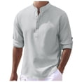 thumbnail image 1 of Zylarhe Men T Shirts Men Europe And The United States Stand Button Down Pineapple Plaid Shirt Casual Business Trend Long Sleeved Shirt Long Men T Shirt, 1 of 6