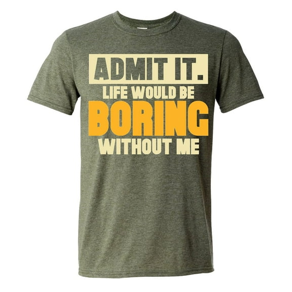 Zylarhe Men T Shirts Men's ADMIT IT T Shirt Funny Sarcastic Novelty Tee For Men Dog Dad & Pet Lovers Graphic T Shirt Tee Shirts