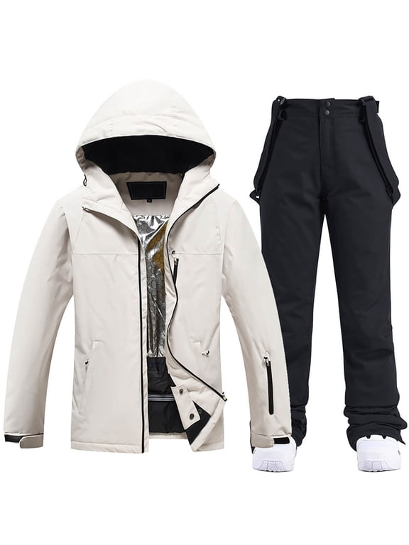 Men's And Women's Winter Outdoor Sports Skiing Set 6 Piece Suit
