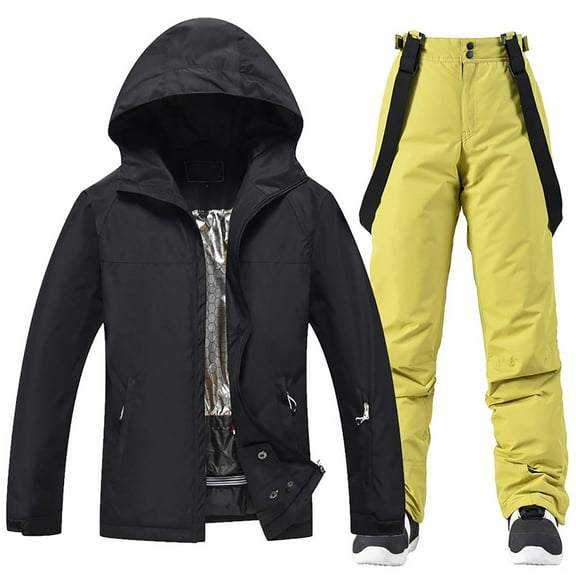 Zylarhe Men's And Women's Winter Outdoor Sports Skiing Set Jackets Suits for Men