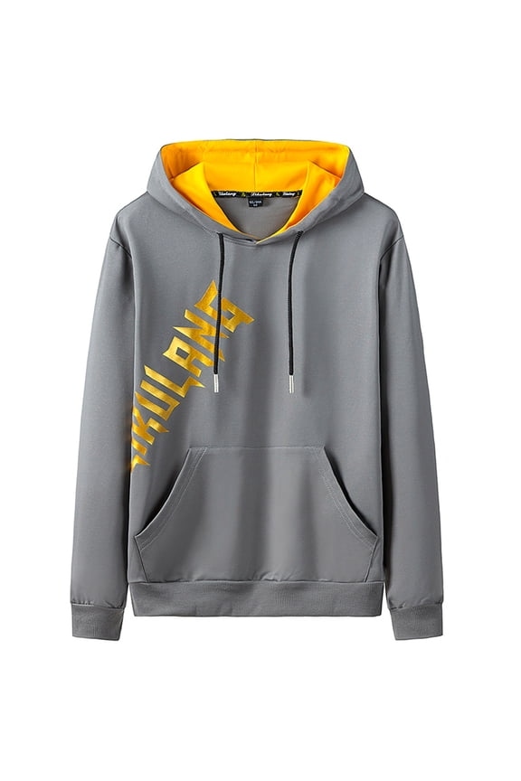 Men's Autumn Winter 2-Piece Patchwork Long Sleeve Top Blouse & Long Pants Sets Suit Slim Fit Mens