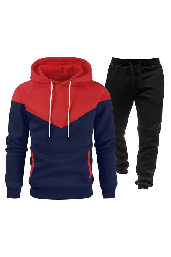 Men's Casual Tracksuit Set Long Sleeve Full Zip Running Jogging Athletic Sweat Suits Coat for Suit