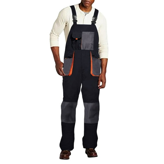 Zylarhe Men's Denim Bib Overalls Mens Relaxed Fit Overalls Workwear With Adjustable Straps And Convenient Tool Pockets Complete Tuxedo for Men