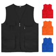 thumbnail image 1 of Zylarhe Men's Fishing Vest Outdoor Field Emergency Pocket Jacket for Adventure Work Black XXL, 1 of 4