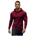 thumbnail image 1 of Zylarhe Men's Hoodie Sweatshirt Long Sleeves Fashion Knit Pullover With Pockets Mens Hoodies Sweatshirts, 1 of 7